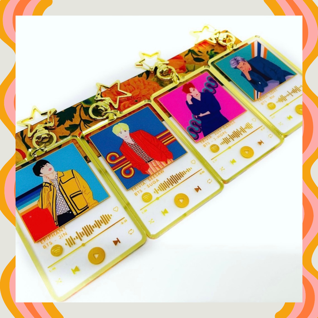 BTS Vintage Vogue Keychain (All Members)