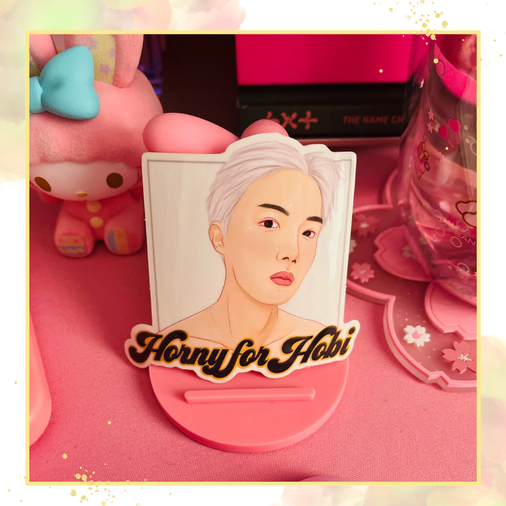 Horny for Hobi Clear Sticker