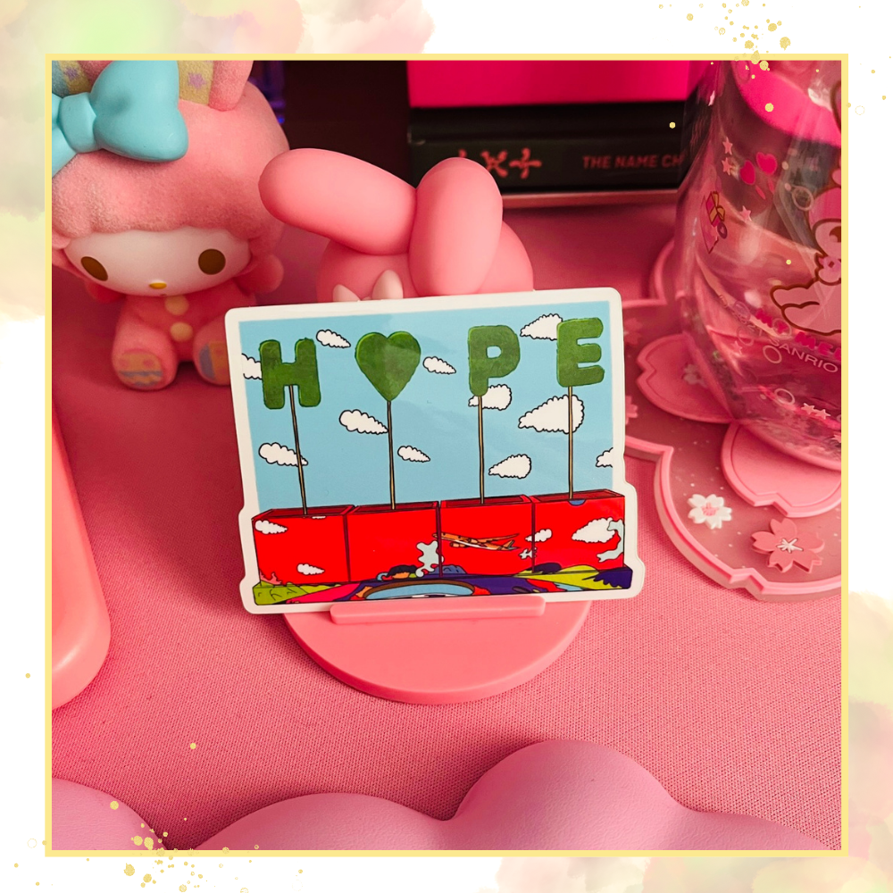 Hope World Planter Sticker