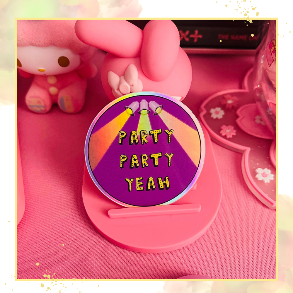 Party Party Party Yeah ♡ Jungkook Affirmation ♡ Sticker