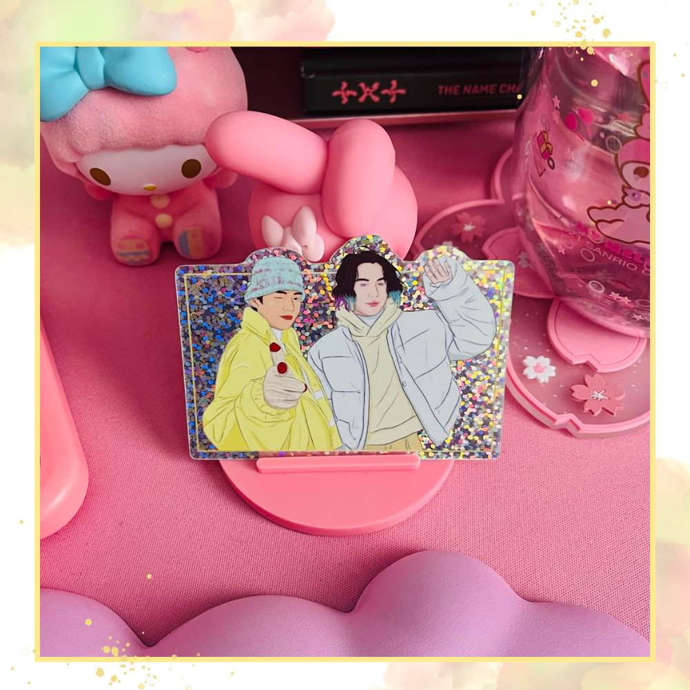 Taekook Winter Package Glitter Sticker