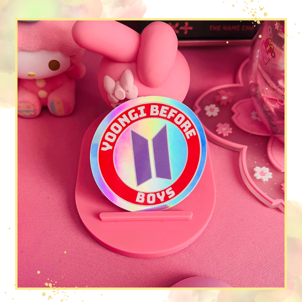 Yoongi ♡ Before Boys ♡ Holographic Sticker
