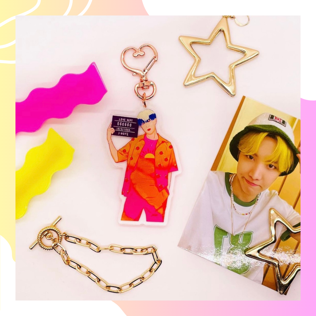 BTS Butter Rainbow Keychain (All Members)