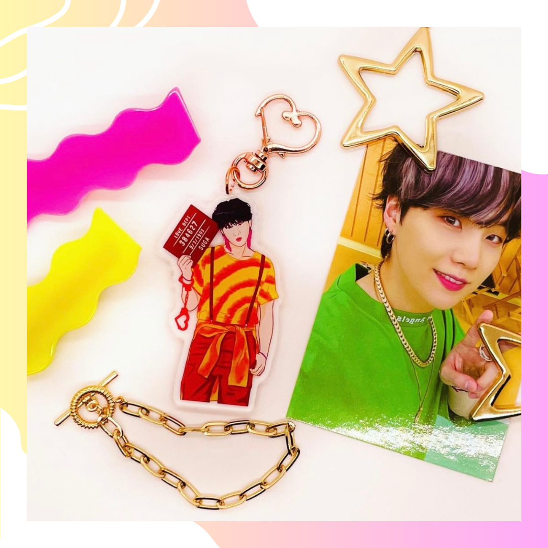 BTS Butter Rainbow Keychain (All Members)