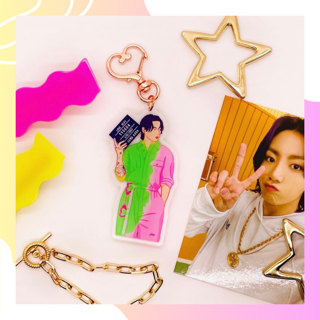 BTS Butter Rainbow Keychain (All Members)