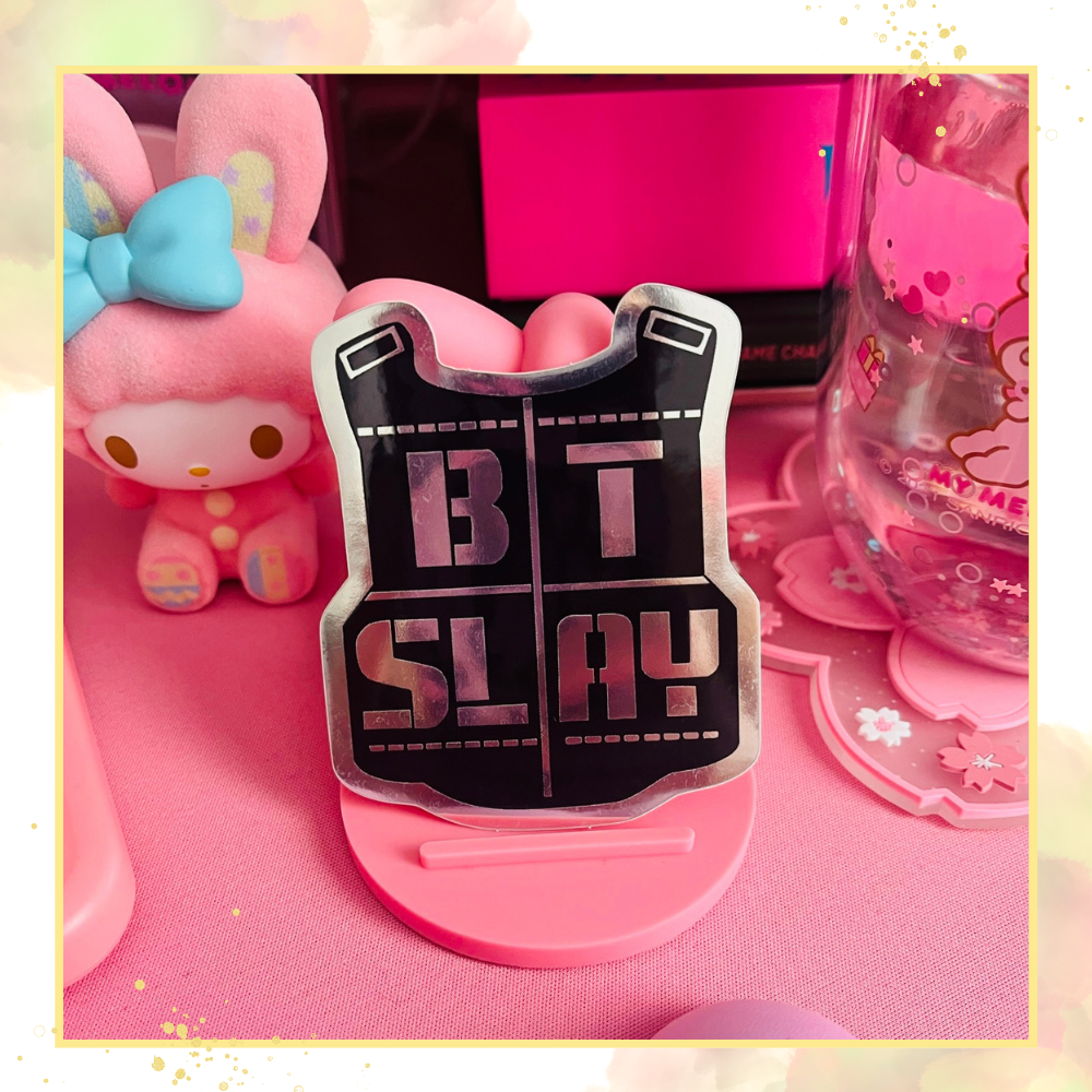 BTSlay Shield Reflective Sticker